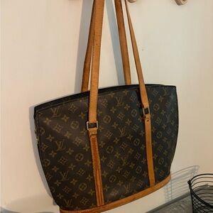 Louis Vuitton Classic Monogram Tote in Brown and Tan